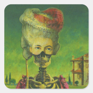 Gothic Horror Skeleton Sticker