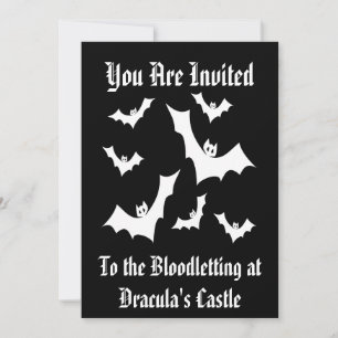 Gothic Horror Vampire Bats Einladung