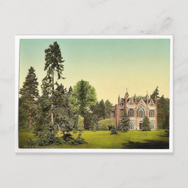 Gothic House I, park Worlitz, Anhalt, Deutschland  Postkarte (Vorderseite)