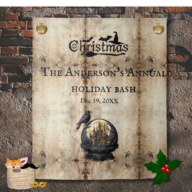 Gothic House Weihnachts-Party im Hintergrund Wandteppich (Von Creator hochgeladen)