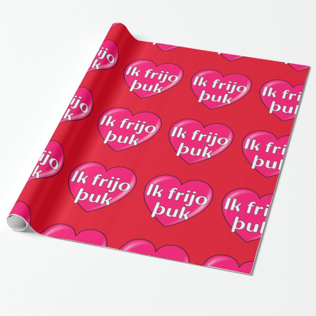 Gothic - Ich Liebe Sie Geschenkpapier (Ungerollt)