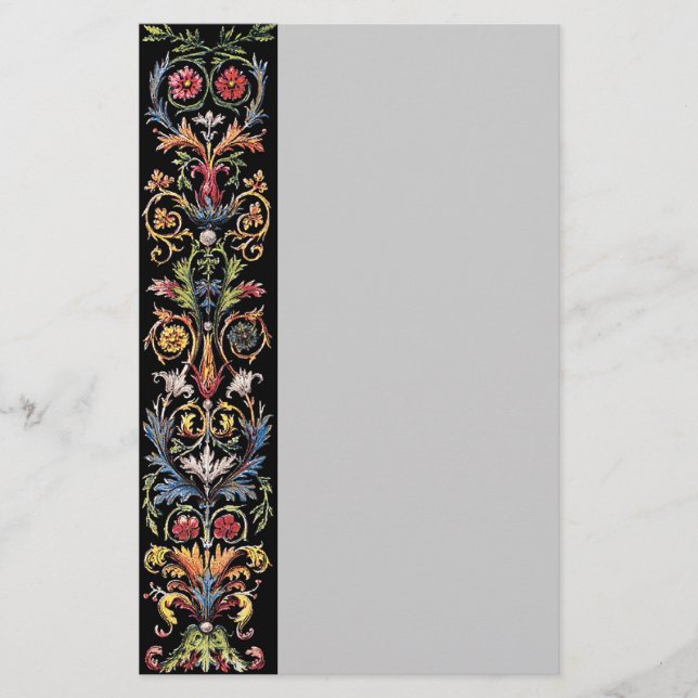 Gothic Illuminated Art Stationery Briefpapier (Vorderseite)