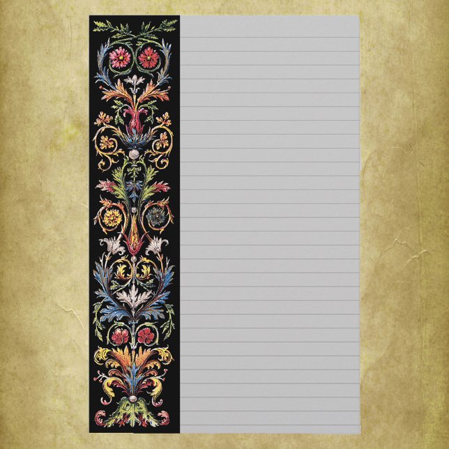 Gothic Illuminated Art Stationery Lined Briefpapier (Von Creator hochgeladen)
