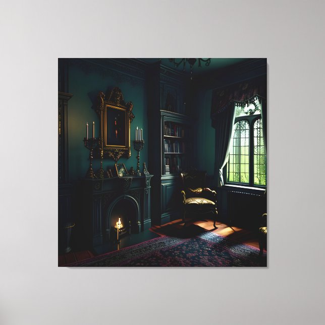 Gothic Inside Mansion 1 Leinwanddruck (Vorderseite)