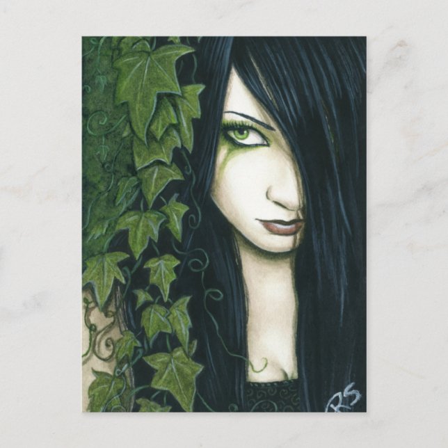 Gothic Ivy Fantasy Postcard Postkarte (Vorderseite)