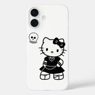 Gothic Kawaii Kitty – Emo-Ästhetik iPhone / iPad 16 Hülle