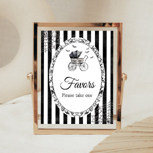 Gothic Kinderwagen Halloween-Geschenke Schild