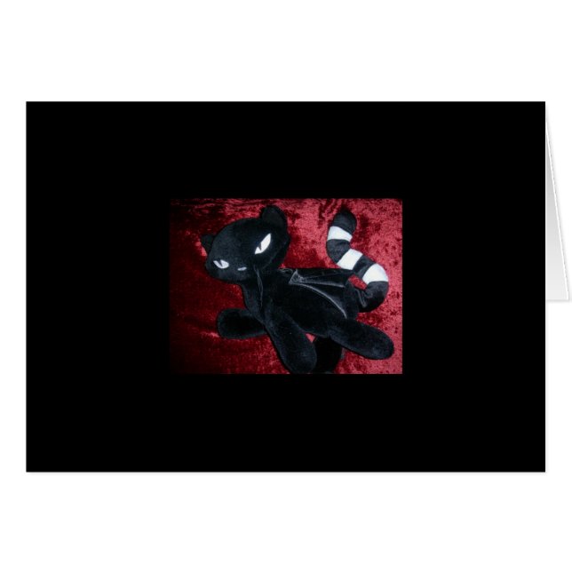Gothic Kitty Card (Vorderseite (Horizontal))