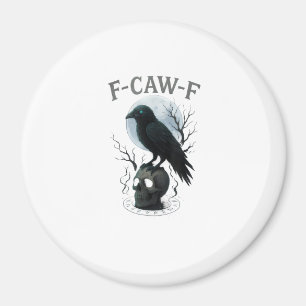 Gothic Krähe F Krächzen F Rabe Schädel Halloween G Magnet