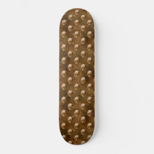 Gothic-Kupferschädel Kupfer Hintergrund Skateboard