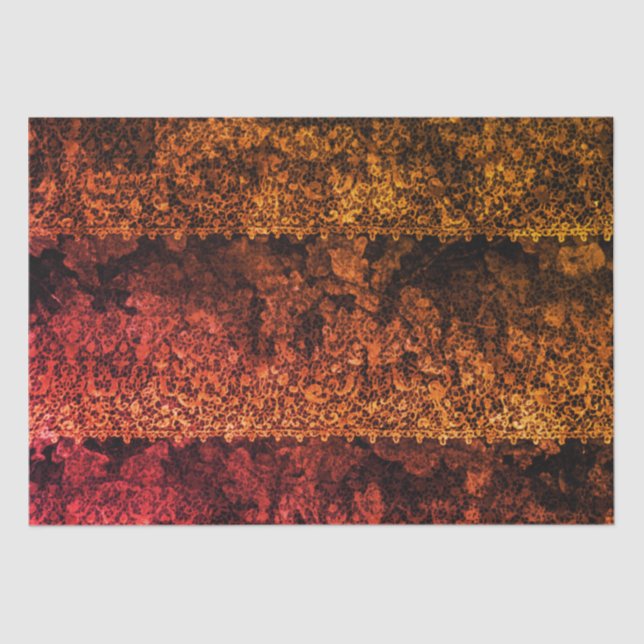 Gothic Lace Red Decoupage Seidenpapier (Vorderseite)