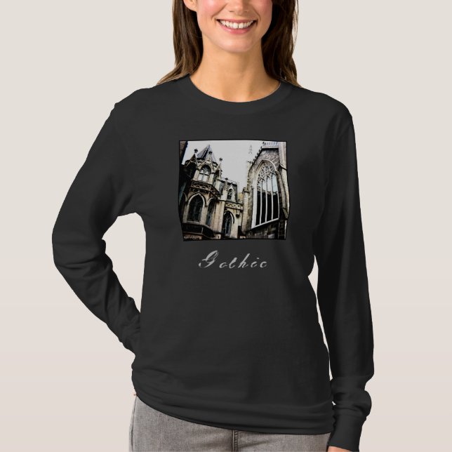 'Gothic' Ladys' Langschläfer T - Shirt (Vorderseite)