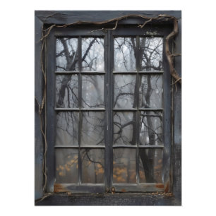 Gothic Landscape Fensterblick Fotodruck