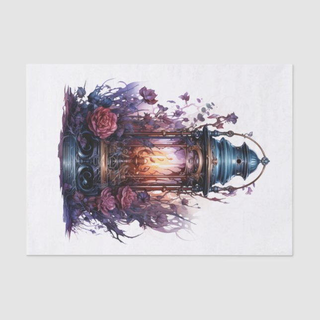 Gothic Lantern Art for Decoupage Seidenpapier (Vorderseite)