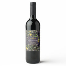 Gothic Lemon Halloween-Etiketten für Lebensmittel 