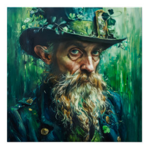 Gothic Leprechaun Poster