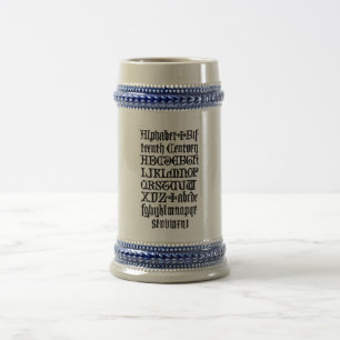 Gothic-Lettern-Tasse Bierglas