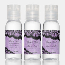 Gothic Lila Grunge Black Lace Wedding