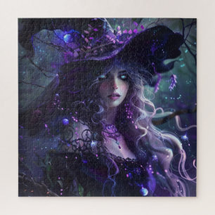 Gothic Lila Hexe Puzzle