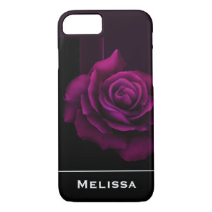 Gothic Lila Rote Rose Blume Case-Mate iPhone Hülle