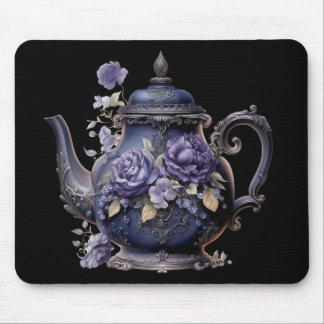 GOTHIC LILA VERZIERT VIKTORIANISCH TEA KETTLE MOUSEPAD