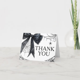 Gothic Little Boo Baby Shower Dankeskarte