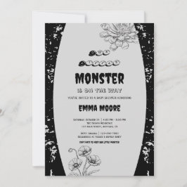 Gothic Little Monster Baby Shower Design Einladung