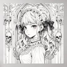 Gothic Lolita Farbposter