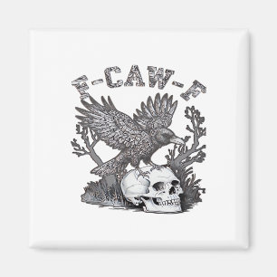 Gothic Lustiger F-Caw-F Humor Krähe Essential Retr Magnet