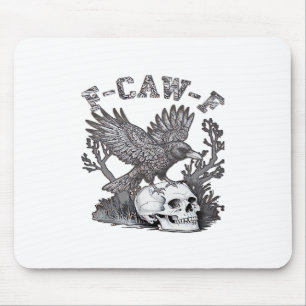 Gothic Lustiger F-Caw-F Humor Krähe Essential Retr Mousepad