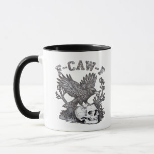 Gothic lustiger F-Caw-F Humor Krähe Essential Retr Tasse