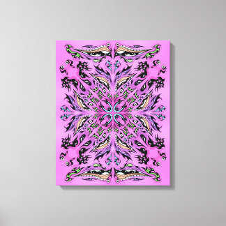 Gothic Mandala Stretched Canvas Print Leinwanddruck