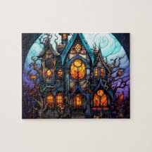 Gothic Mansion Halloween Jigsaw Puzzle