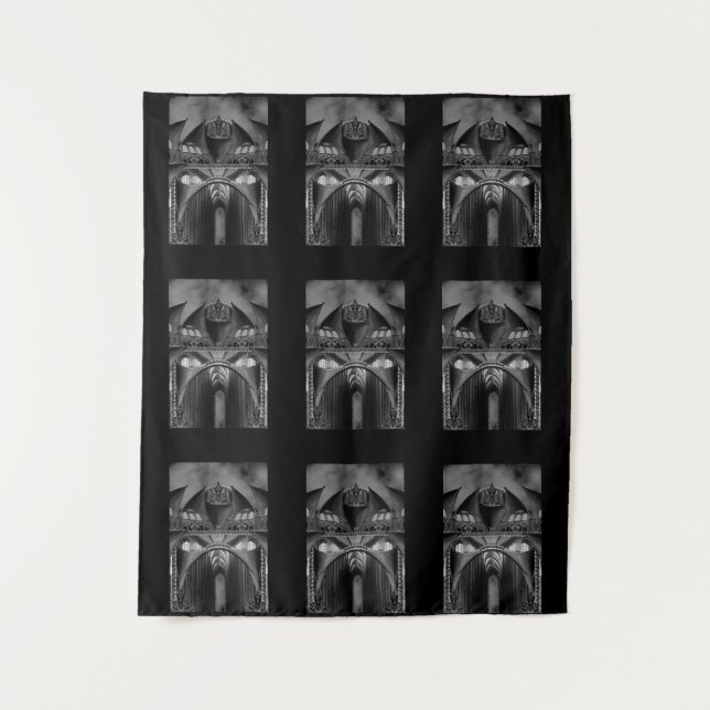 Gothic Mansion Wandteppich (Vorderseite)