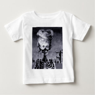 Gothic Masked Halloween Skeleton Baby T-shirt