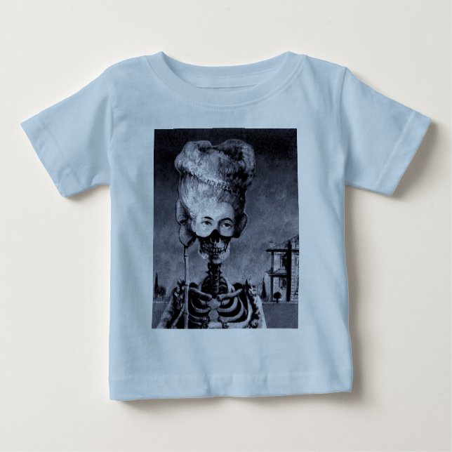 Gothic Masked Halloween Skeleton Baby T-shirt (Vorderseite)