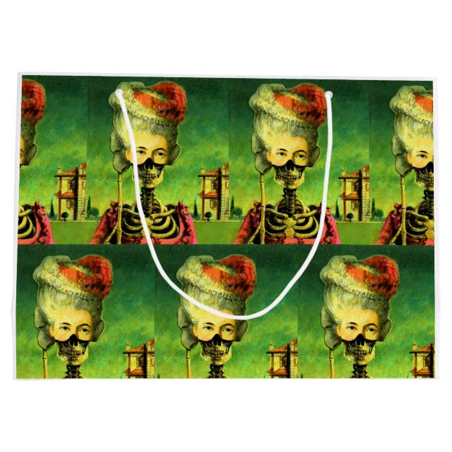 Gothic Masked Skeleton Große Geschenktasche Geschenktüte (Rückseite)