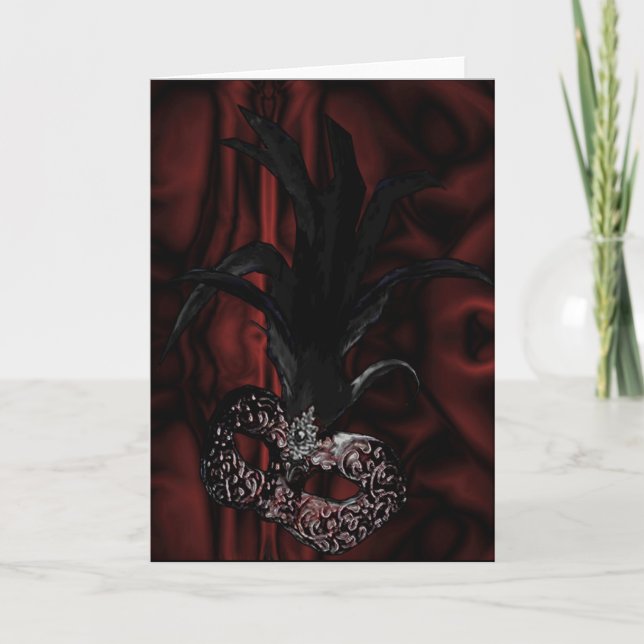 Gothic Masquerade Card or Einladung (Vorderseite)