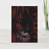 Gothic Masquerade Card or Einladung