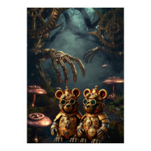 Gothic Mechanical Dark Forest Steampunk Gummy Bear