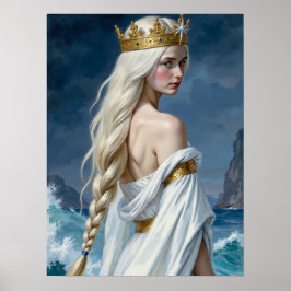 Gothic Meerjungfrau Schwanenkönigin Fantasy Poster