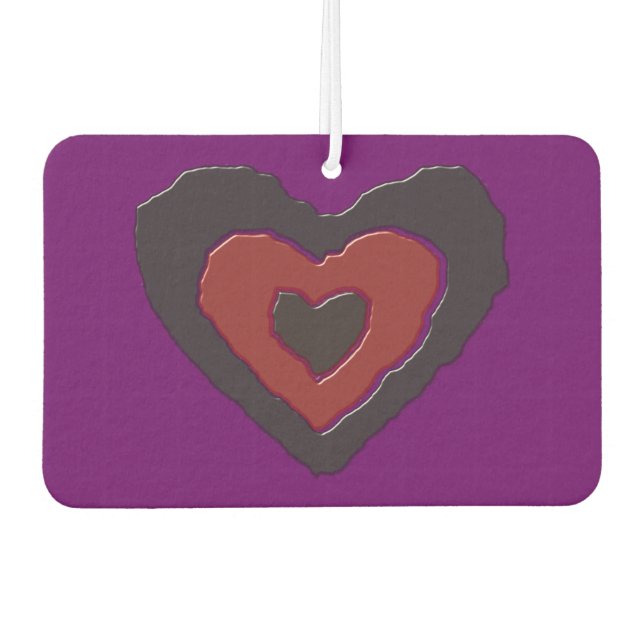 Gothic Melting Liebe Heart Air Freshener Autolufterfrischer (Vorderseite)