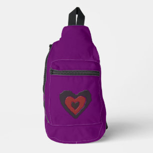 Gothic Melting Liebe Herz Crossbody Bag