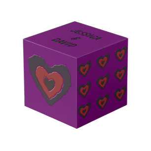 Gothic Melting Liebe Herz Custom Foto Cube Würfel