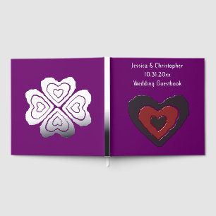 Gothic Melting Liebe Herz Custom Wedding Gästebuch