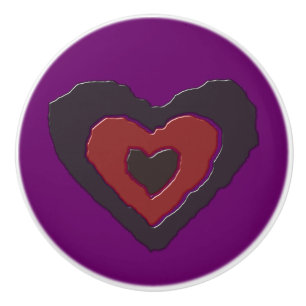 Gothic Melting Liebe Herz Keramik Knob Keramikknauf