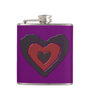 Gothic Melting Liebe Herzflasche Flachmann