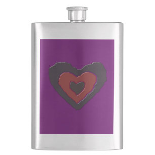 Gothic Melting Liebe Herzflaschen Flachmann
