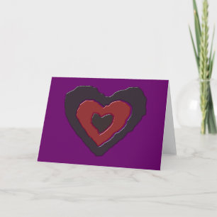 Gothic Melting Liebe Herzgrußkarte Karte