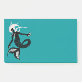 Gothic Mermaid Dark Fantasy Sea Creature Post-it Klebezettel